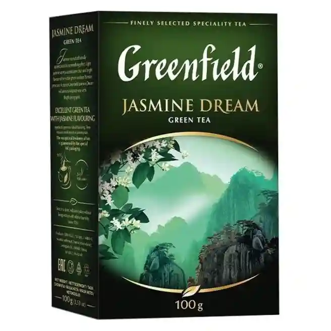 Чай GREENFIELD "Jasmine Dream", зеленый, 100 гр., заварной