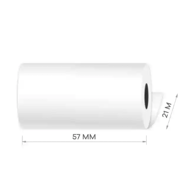 Rola p/u casa de marcat termica 57 mm (21m, 10 rul/blist)