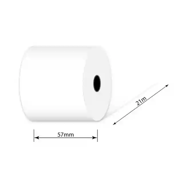 Rola p/u casa de marcat termica 57 mm (21m, 10 rul/blist)