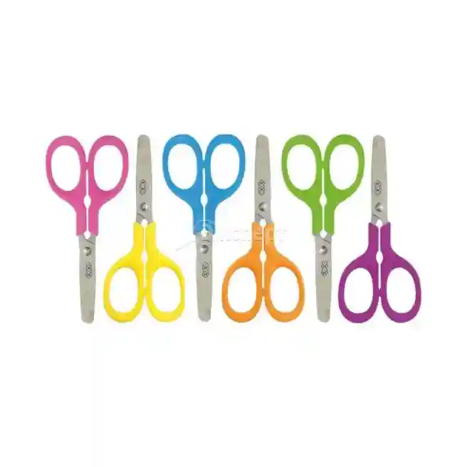 Foarfece p/u copii ZiBi cu minere din plastic 120 mm, asorti