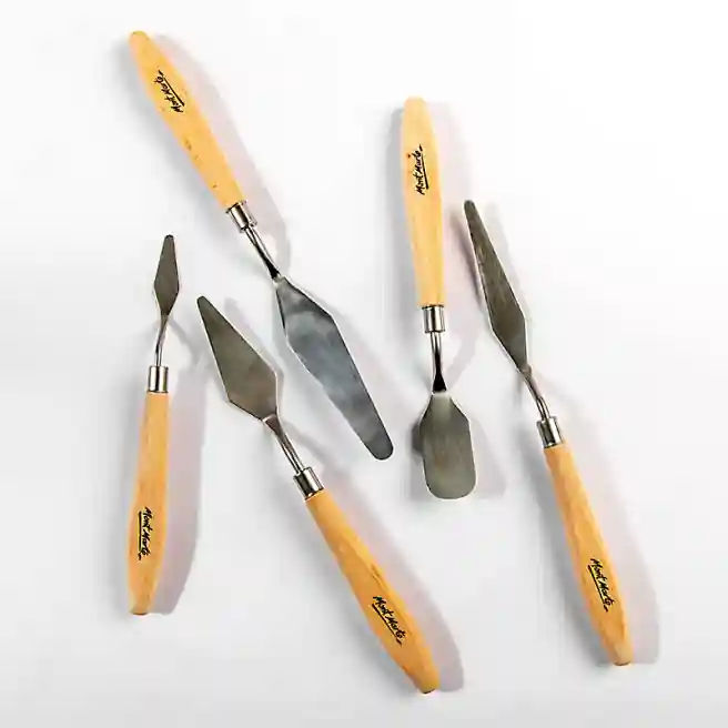 Set de spacle pictură din metal, 5 bucăți
