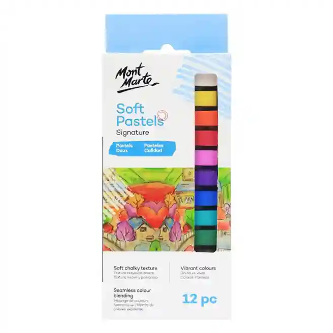 Set cretă colorată Soft Pastels, 12 culori