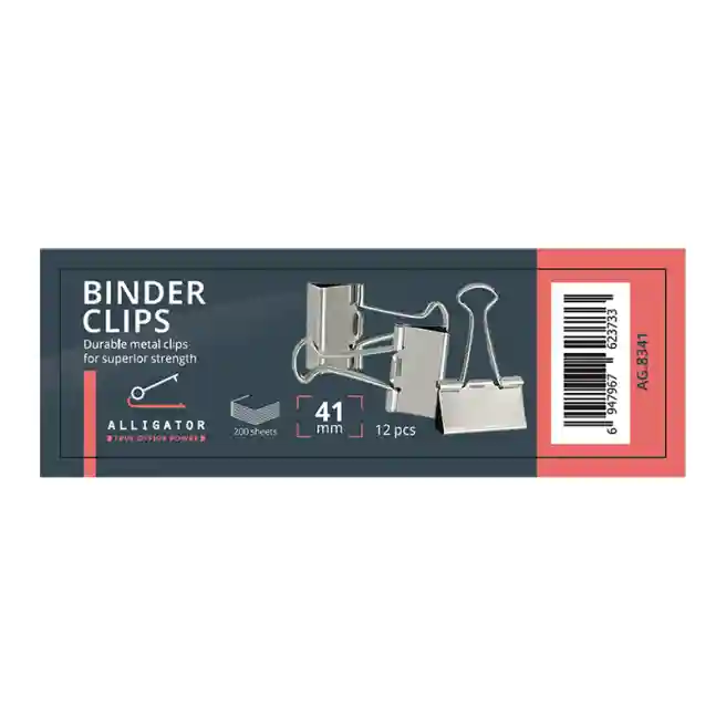 Clips Silver,  41 mm