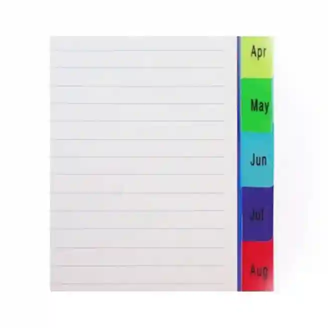 Календарный пластиковый индекс разделитель OfficeLine, Jan-Dec, 12 штук