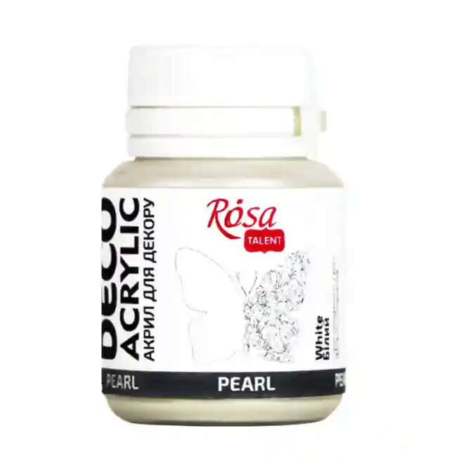 Acril pentru decor 72, alb sidefat, 20ml
