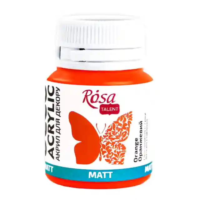 Acril pentru decor, Portocaliu mat 20 ml