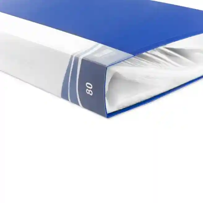 Mapă cu 80 folii de protecție în boxă A4 OfficeLine, neagră