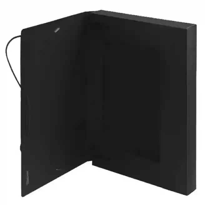 Mapa-boxa A4, pe elastici, 30 mm, OfficeLine, neagra