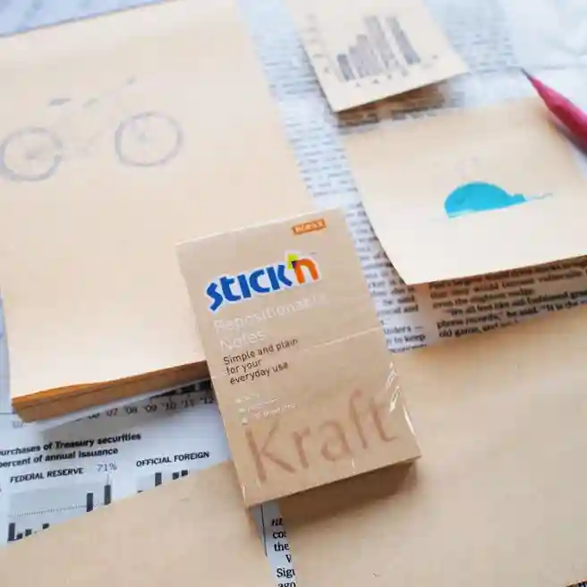 Блок для заметок Kraft 150x101/100л STICK`N 21641