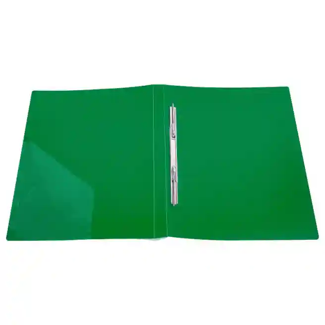 Mapă din plastic OfficeLine, cu șină metalică, verde