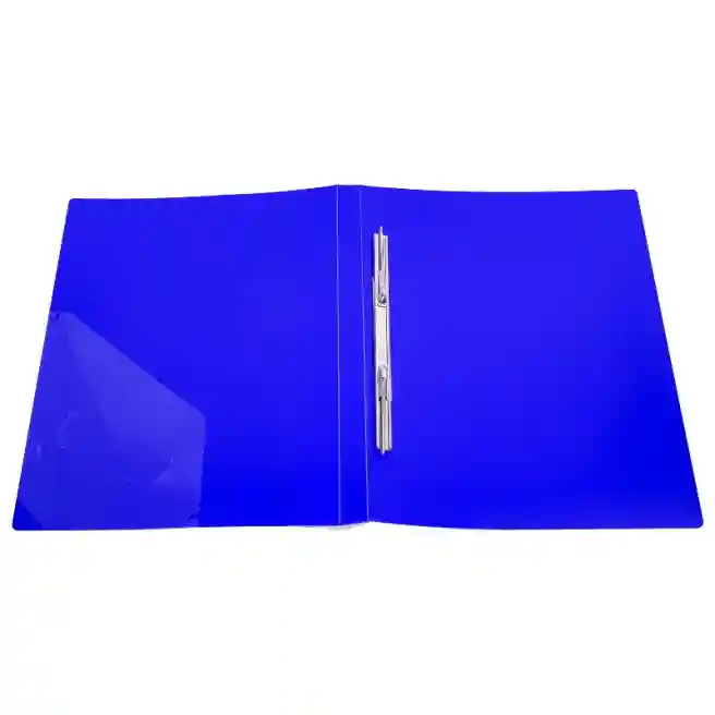 Mapă din plastic OfficeLine, cu șină metalică, albastră