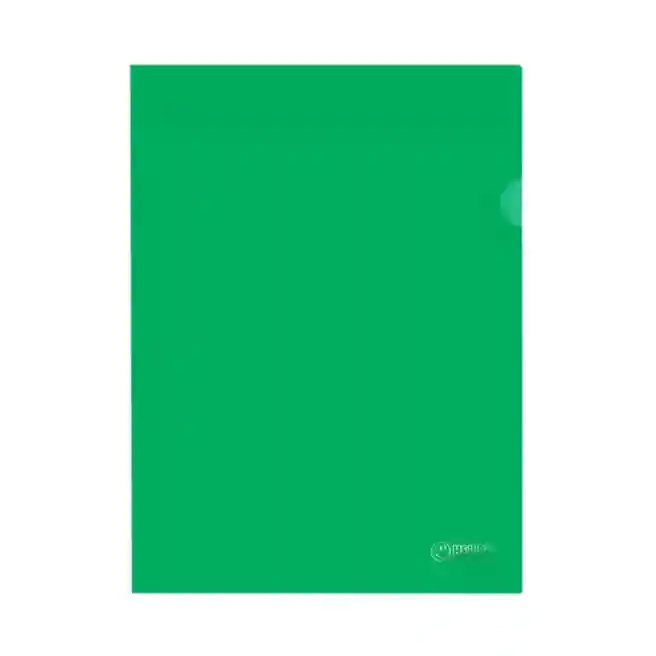 Mapa-colțar A4 HELLO!, verde transparentă