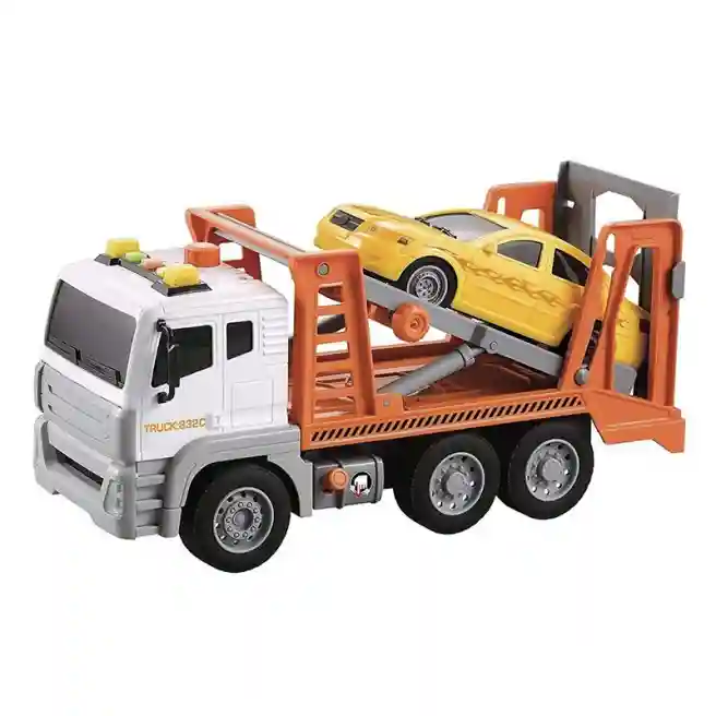 WY Автовоз инерц. 1:12 "Auto Transport Trailer Truck" (свет,звук), код 57930