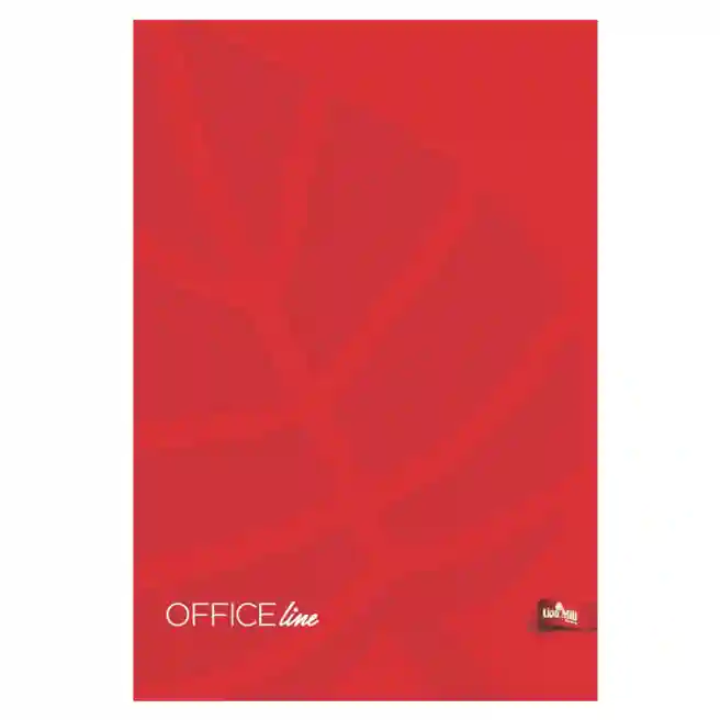Caiet A5 96 foi, pătrăţele «Office» roşu Mar-Mar, copertă tare