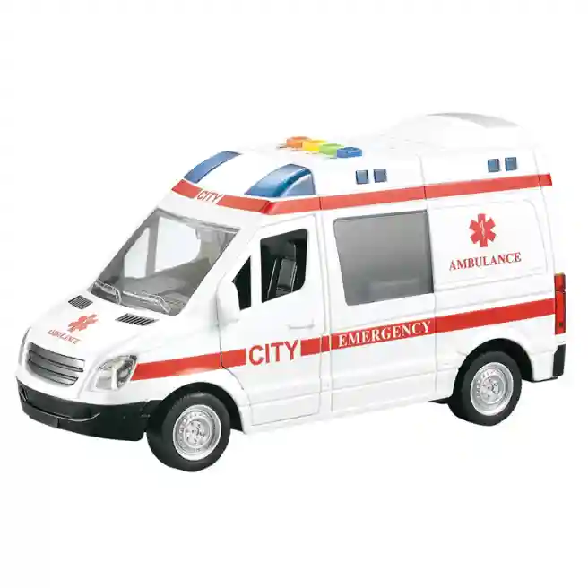WY Машина инерционная 1:16 "Ambulance Van" (свет, звук), код 36257