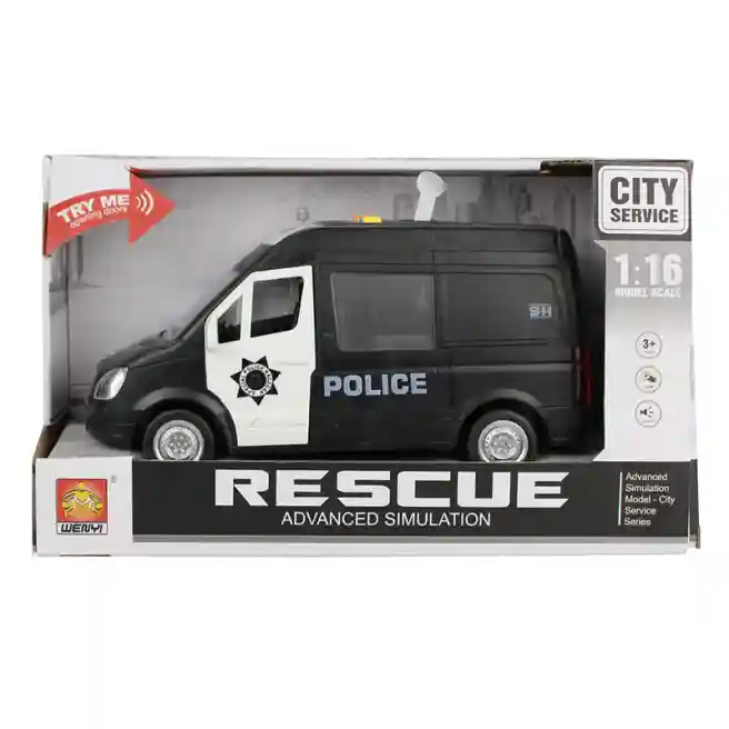 WY Mașină cu inerție 1:16 "Police Van" (lumini, sunete), cod 36259