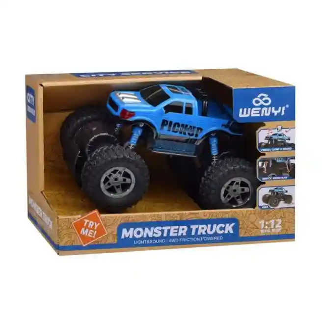 WY Mașină „Monster truck” 4WD, albastră, cod 57922