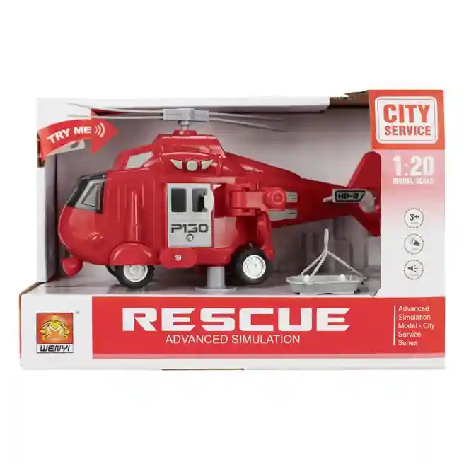 WY Elicopter cu inerție 1:20 "Small Helicopter" (lumini, sunete), cod 36236