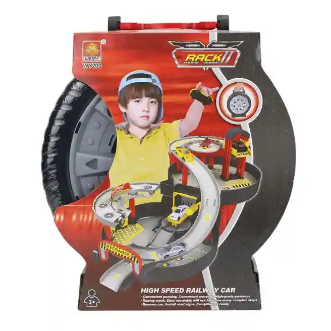 WY Set parcare "Racing" (2 mașini, 1 elicopter), cod 36265