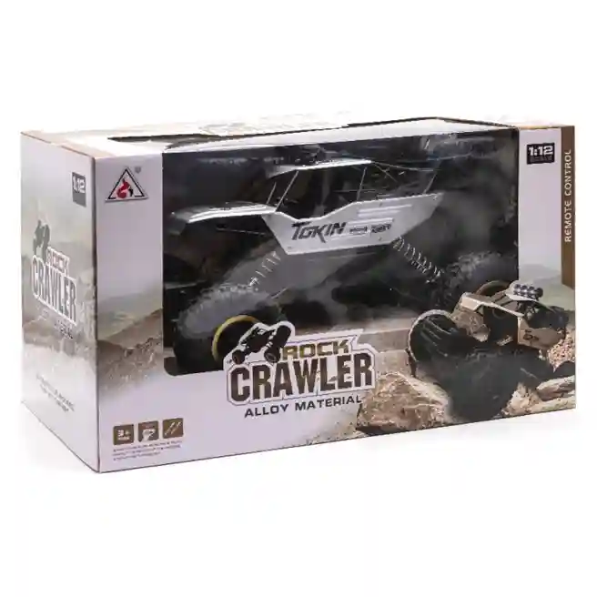 Mașină 1:12 cu telecomandă "Rock Crawler" argintie, cod 410032