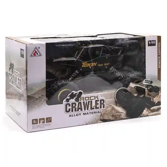 Машина 1:12 на р/у "Rock Crawler" черная, код 410033