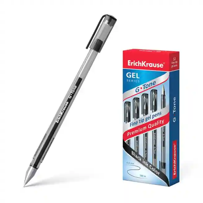 Ручка гелевая Erich Krause G-TONE, черный, 0.5 mm