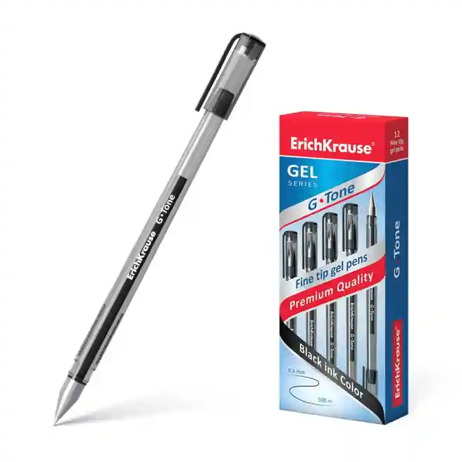 Ручка гелевая Erich Krause G-TONE, черный, 0.5 mm
