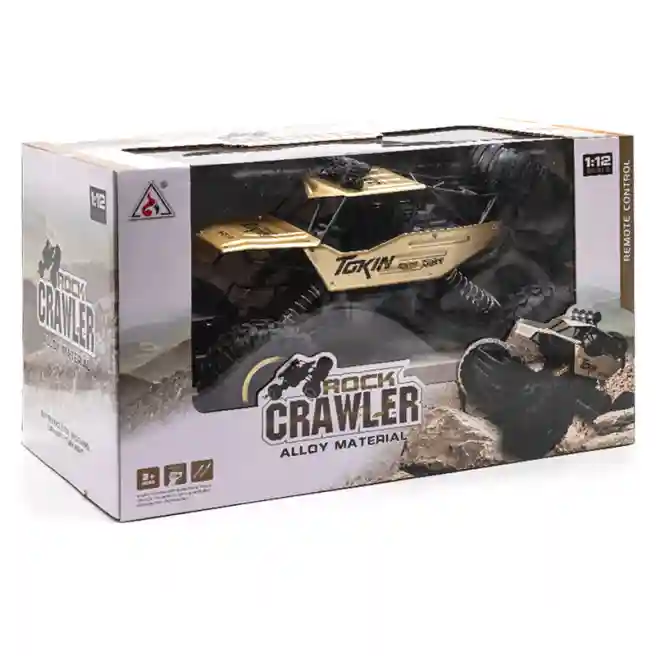 Masina 1:12 cu telecomanda "Rock Crawler" aurie, cod 410031