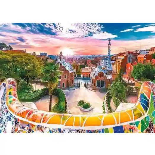 TF puzzles "1000" Apusul deasupra Barcelonei,cod 50352
