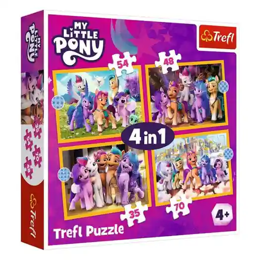 Puzzle 4 in 1 - My Little Pony, cod 57522
