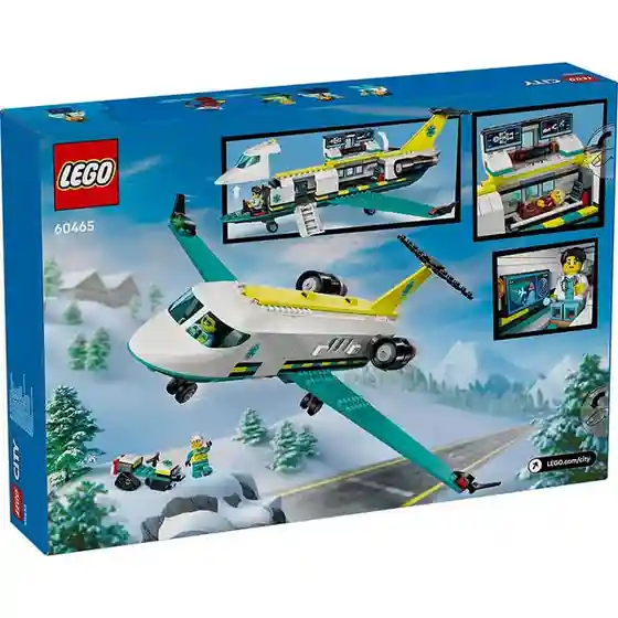 Constructor LEGO City Emergency Air Ambulance Airplane, art. 60465