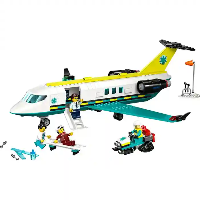Constructor LEGO City Emergency Air Ambulance Airplane, art. 60465