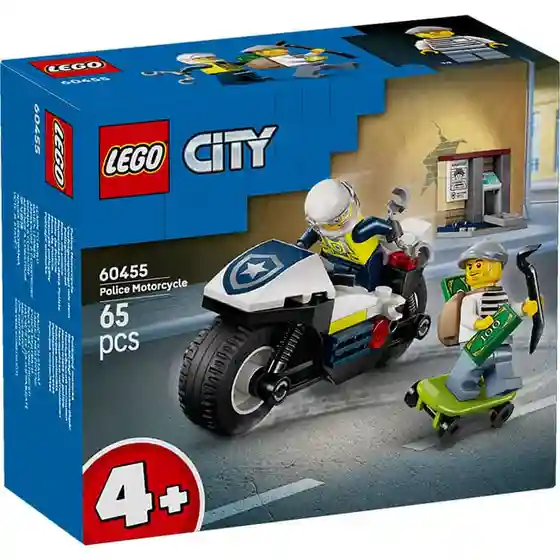 Constructor LEGO City Police Motorcycle Chase, art. 60455