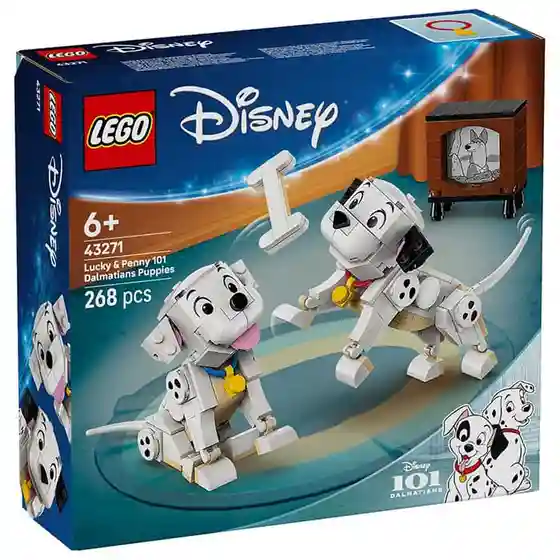 Constructor LEGO Disney Lucky & Penny 101 Dalmatians Puppies, art. 43271