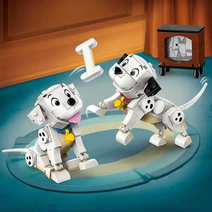 Constructor LEGO Disney Lucky & Penny 101 Dalmatians Puppies, art. 43271