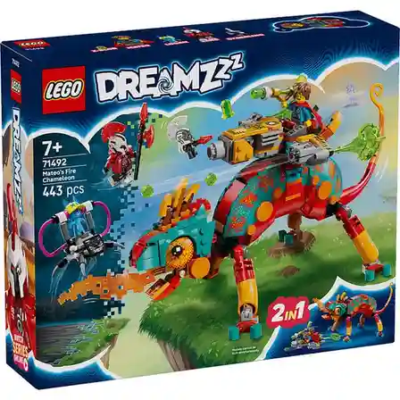 Constructor LEGO Dreamzzz Mateos Fire Chameleon, art. 71492