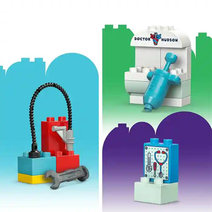 Constructor LEGO Duplo McQueens Visit to Docs Garage, art. 10456