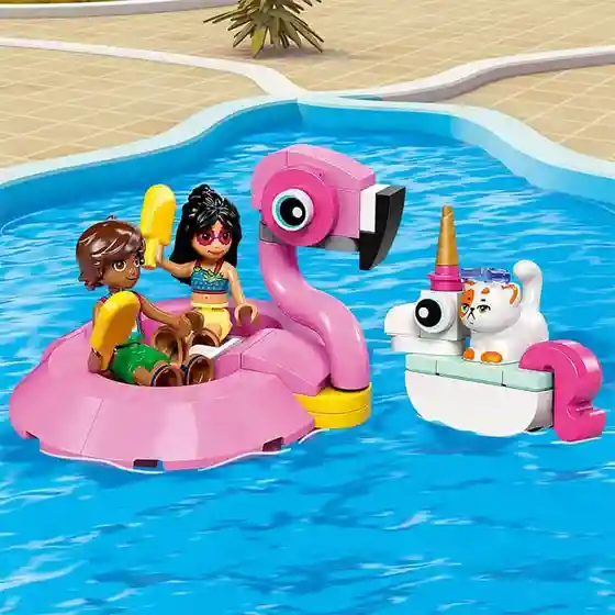 Constructor LEGO Friends Unicorn & Flamingo Pool Party, art. 42658