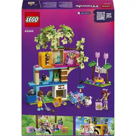 Constructor LEGO Friends Cat Birthday Party & Tree House, art. 42666