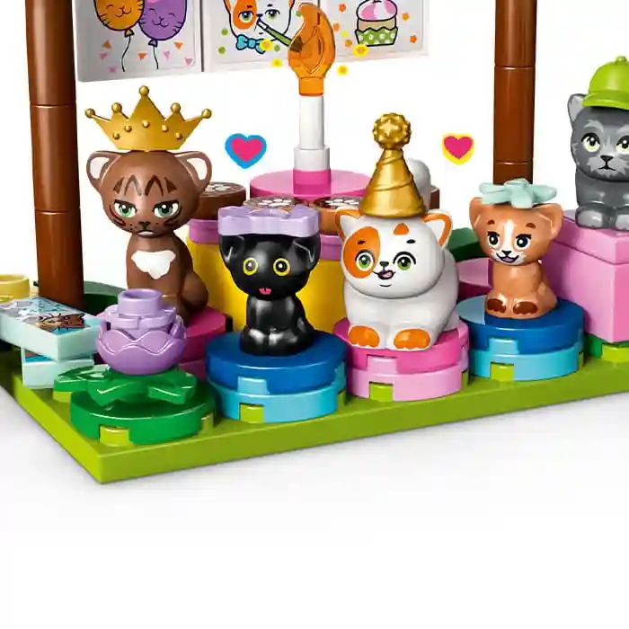 Constructor LEGO Friends Cat Birthday Party & Tree House, art. 42666