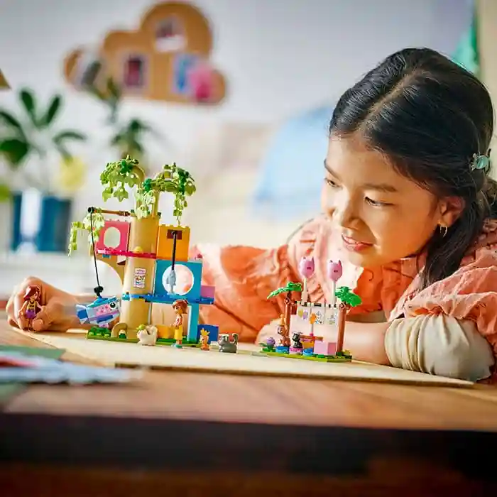 Constructor LEGO Friends Cat Birthday Party & Tree House, art. 42666