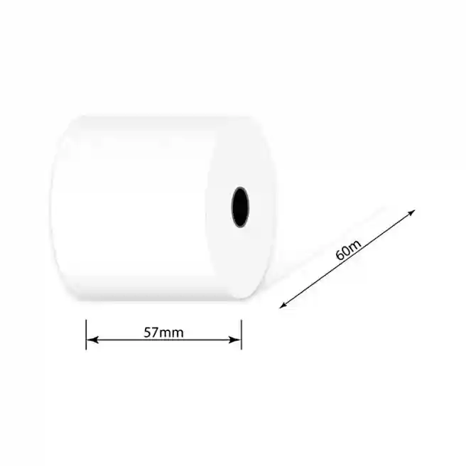 Rola pentru casa de marcat termica  57 mm (60m, 6 rul/blist)