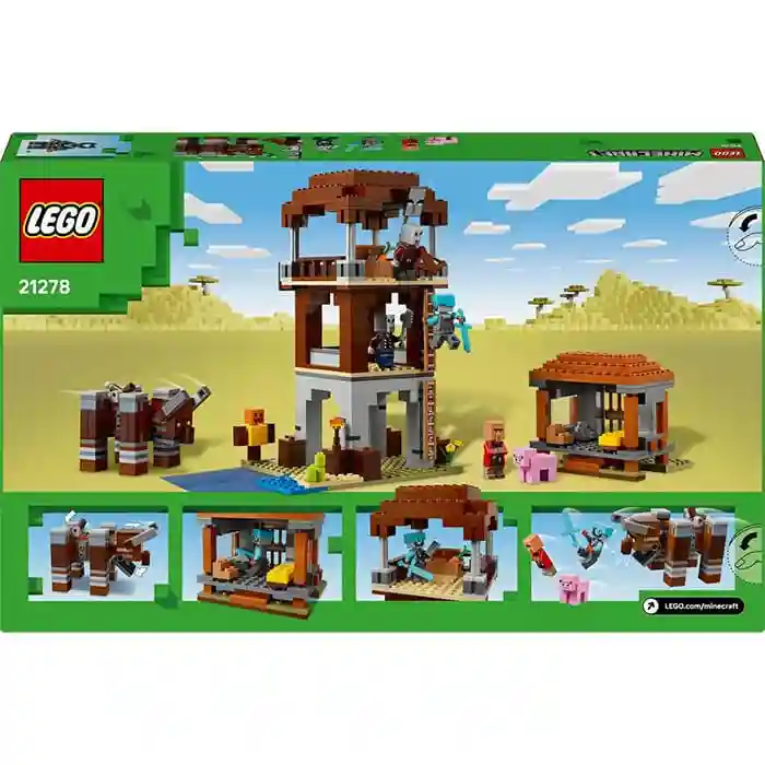 Constructor LEGO Minecraft The Pillager Outpost and Ravager, art. 21278