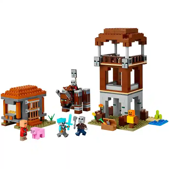 Constructor LEGO Minecraft The Pillager Outpost and Ravager, art. 21278