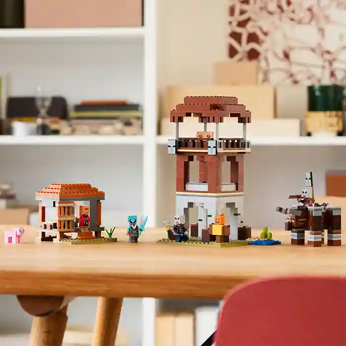 Constructor LEGO Minecraft The Pillager Outpost and Ravager, art. 21278