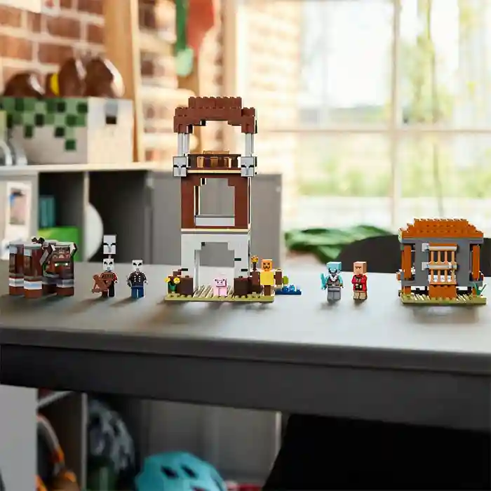 Constructor LEGO Minecraft The Pillager Outpost and Ravager, art. 21278