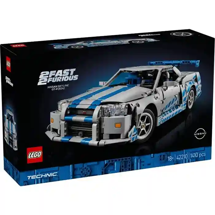 Constructor LEGO Technic 2 Fast 2 Furious Nissan Skyline GT-R (R34) Car, art. 42210