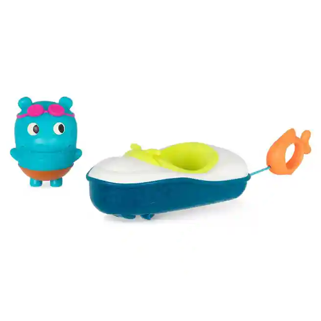 BTT Игрушка для ванны с лодкой Hippo, код 57843