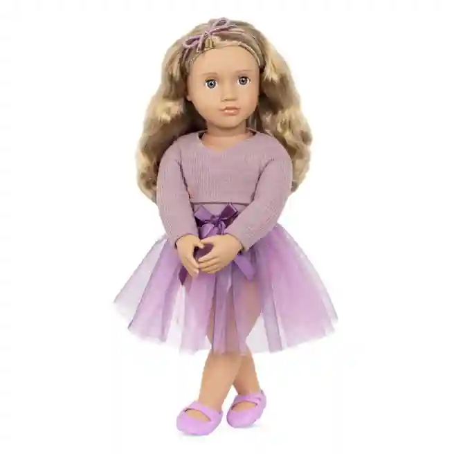 BTT Papusa Savanna in ballet tutu violet, cod 50258
