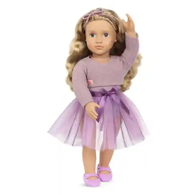 BTT Papusa Savanna in ballet tutu violet, cod 50258